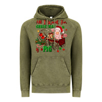 Vintage Olive all i want for christmas is a pig Vintage Hoodie - FaDigitalArtStudio