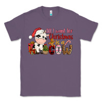 Lavender all want for christmas is a cow Classic Tee - CowGirlArtShop