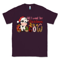Plum all want for christmas is a cow Classic Tee - CowGirlArtShop