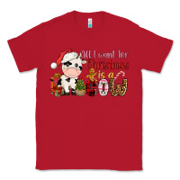 Red all want for christmas is a cow Classic Tee - CowGirlArtShop