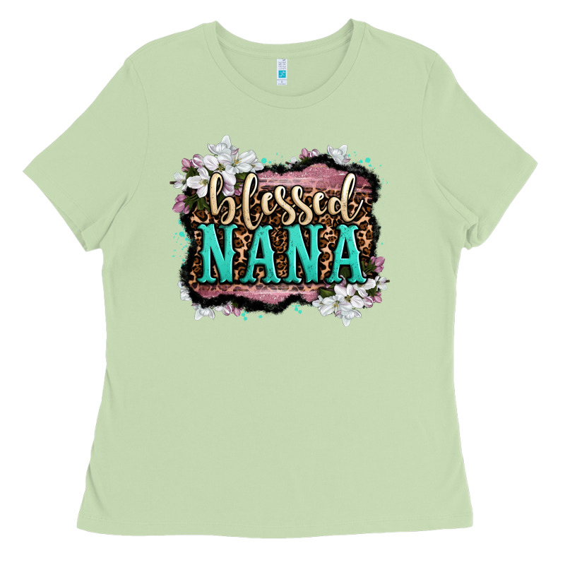 Blessed Nana Ladies Tee by OliviaCreatesArt | Teevron