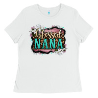 White blessed nana Ladies Tee - OliviaCreatesArt