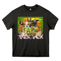 Asphalt farm life with animals Heavy Core Tee - TumblerDesignByShophia