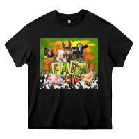 Black farm life with animals Heavy Core Tee - TumblerDesignByShophia