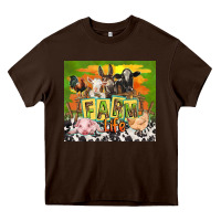 Farm Life With Animals Heavy Core Tee | Teevron