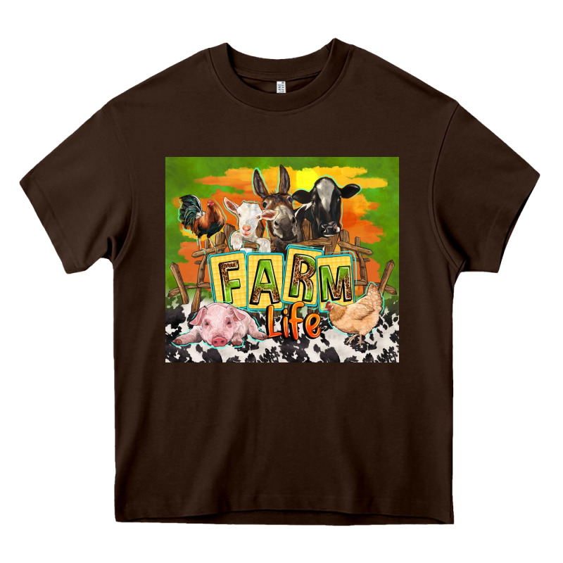 Farm Life With Animals Heavy Core Tee by TumblerDesignByShophia | Teevron