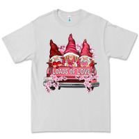 Dove Grey Loads of love with flowers Valentine's Day Premium Tee - HowdyJamesFarm