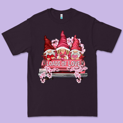 Loads Of Love With Flowers Valentine's Day Premium Tee Designed By Howdyjamesfarm