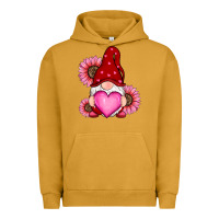 Pigment Peanut Butter valentines day with sunflowers gnomes Urban Hoodie - RanaPortraitStore