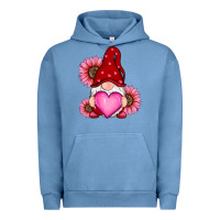 Pigment Pebble Blue valentines day with sunflowers gnomes Urban Hoodie - RanaPortraitStore