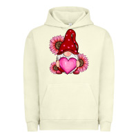 Pigment Pistachio valentines day with sunflowers gnomes Urban Hoodie - RanaPortraitStore