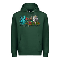 Sports Green Peace Love Southdown Sheep Premium Hoodie - LillyAllenDesigns