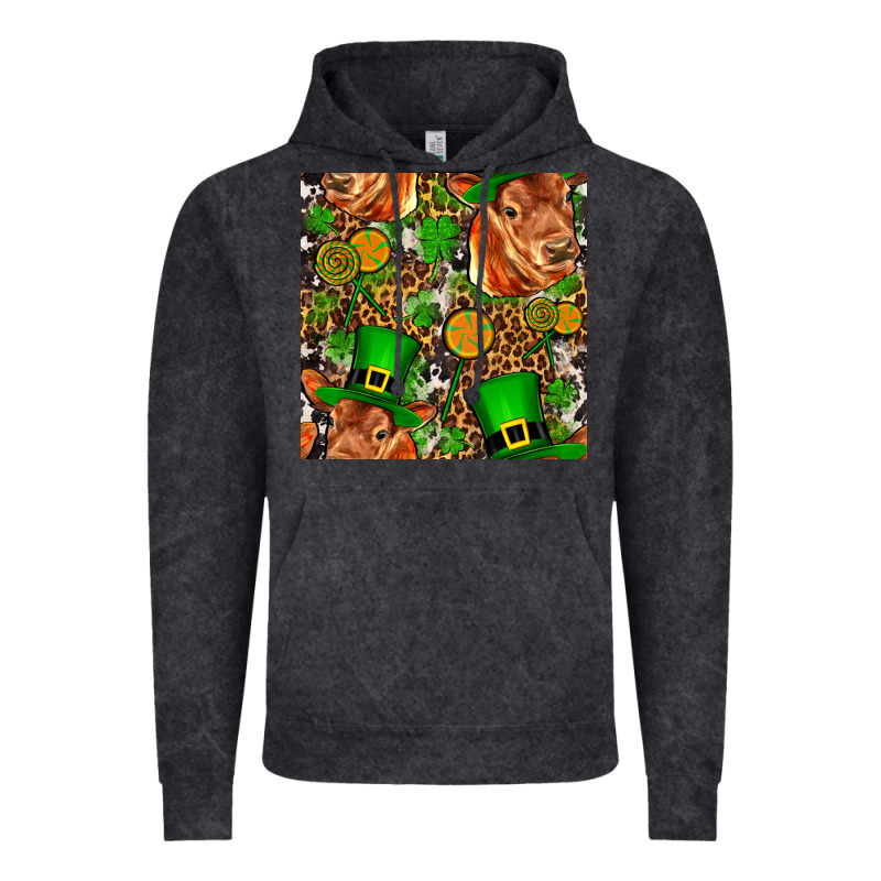 St Patricks  Cow With Candy Vintage Hoodie by FaDigitalArtStudio | Teevron