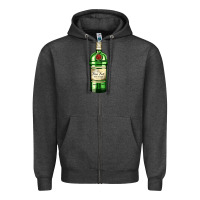 Charcoal Heather have fun gin bottle Zipper Hoodie - AdoDesignShop