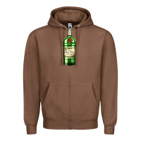 Chestnut have fun gin bottle Zipper Hoodie - AdoDesignShop