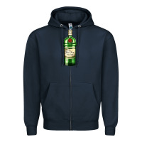 Navy have fun gin bottle Zipper Hoodie - AdoDesignShop