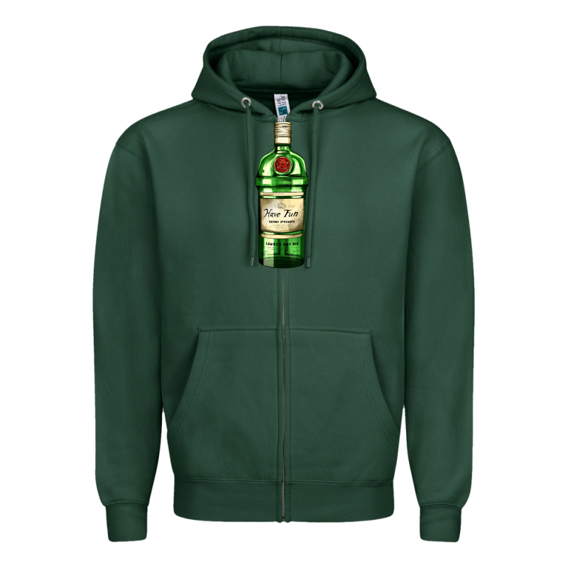 Have Fun Gin Bottle Zipper Hoodie by AdoDesignShop | Teevron