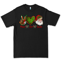 Black peace love santa Premium Tee - RanaPortraitStore