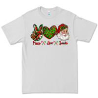 Dove Grey peace love santa Premium Tee - RanaPortraitStore