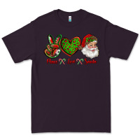 Plum peace love santa Premium Tee - RanaPortraitStore
