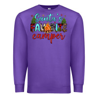 Purple santa s favorite camper Premium Sweatshirt - JahusDesignShop