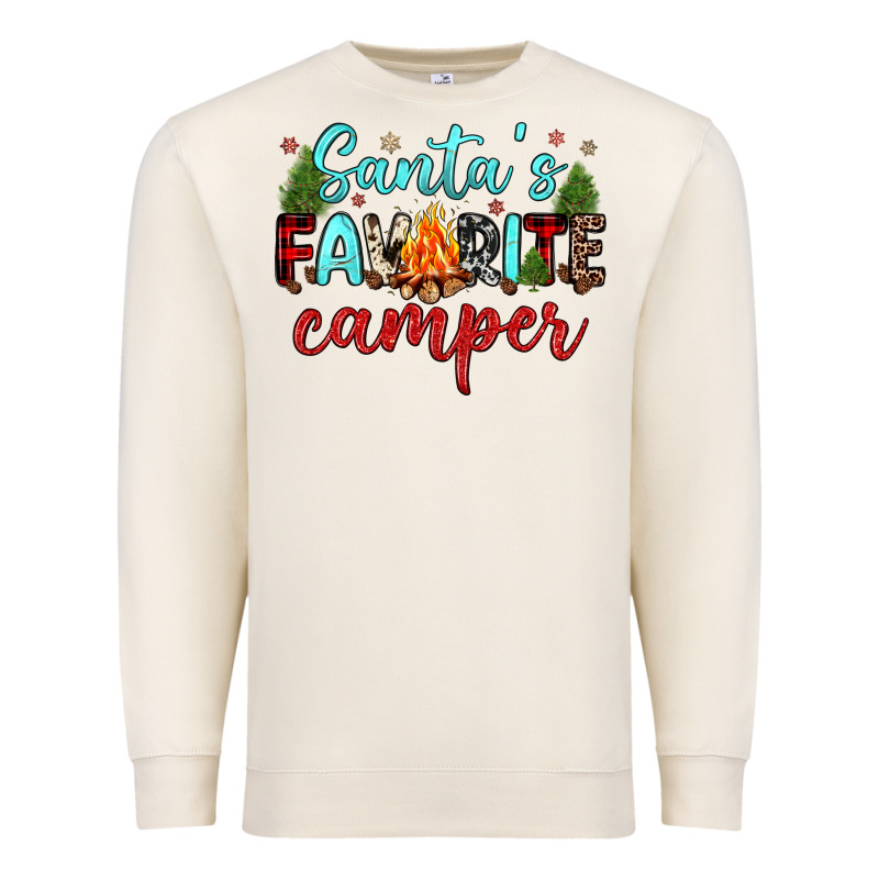 Santa S Favorite Camper Premium Sweatshirt by JahusDesignShop | Teevron
