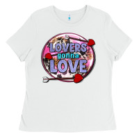 White lovers gonna love olivia Ladies Tee - OliviaCreatesArt