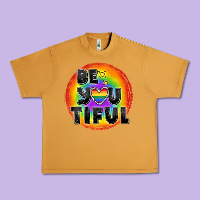 Be You Tiful Pride Urban Heavy Tee Designed By Fadigitalartstudio