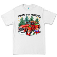 White hanging with my gnomies Premium Tee - CowGirlArtShop