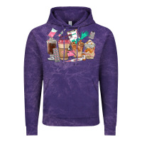Cloud Purple Nurse Coffee Cups Vintage Hoodie - FaDigitalArtStudio
