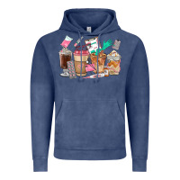 Vintage Denim Nurse Coffee Cups Vintage Hoodie - FaDigitalArtStudio