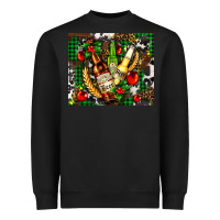 Black beer set for Christmas Heavyweight Sweatshirt - AdoDesignShop