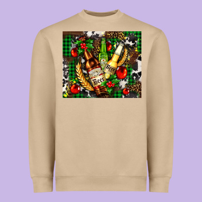 Beer Set For Christmas Heavyweight Sweatshirt Designed By Adodesignshop