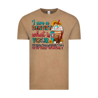 Vintage Coffee I Am A Dentist What Is Your Superpower Frappe Vintage Tee - FaDigitalArtStudio