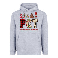 Heather Grey pct patient care technician  christmas Heavyweight Hoodie - JahusDesignShop