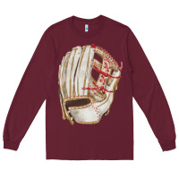 Burgundy Catchers Mitt Fa Element Long Sleeve Tee - FaDigitalArtStudio