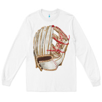 White Catchers Mitt Fa Element Long Sleeve Tee - FaDigitalArtStudio