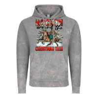 Cloud Rock Rockin Around The Christmas Tree Rodeo Vintage Hoodie - FaDigitalArtStudio