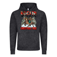 Vintage Black Rockin Around The Christmas Tree Rodeo Vintage Hoodie - FaDigitalArtStudio