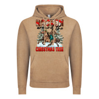 Vintage Coffee Rockin Around The Christmas Tree Rodeo Vintage Hoodie - FaDigitalArtStudio