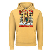 Vintage Mustard Rockin Around The Christmas Tree Rodeo Vintage Hoodie - FaDigitalArtStudio