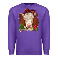 Purple Christmas Hereford Premium Sweatshirt - JahusDesignShop