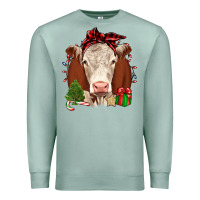 Seafoam Christmas Hereford Premium Sweatshirt - JahusDesignShop