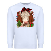 White Christmas Hereford Premium Sweatshirt - JahusDesignShop
