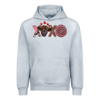 Heather Grey xoxo calf and gemstone Urban Hoodie - RanaPortraitStore