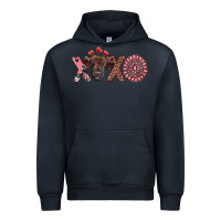 Navy xoxo calf and gemstone Urban Hoodie - RanaPortraitStore
