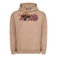 Pigment Burro xoxo calf and gemstone Urban Hoodie - RanaPortraitStore