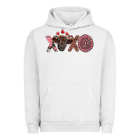 Pigment Lunar Rock xoxo calf and gemstone Urban Hoodie - RanaPortraitStore