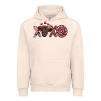 Sandshell xoxo calf and gemstone Urban Hoodie - RanaPortraitStore