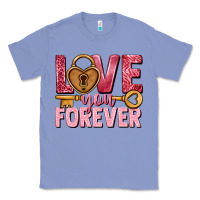 Colony Blue Love you forever Valentine's Day Classic Tee - HowdyJamesFarm